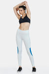 Zelocity High Rise High Quality Stretch Leggings - Dawn Blue — thumbnail 4